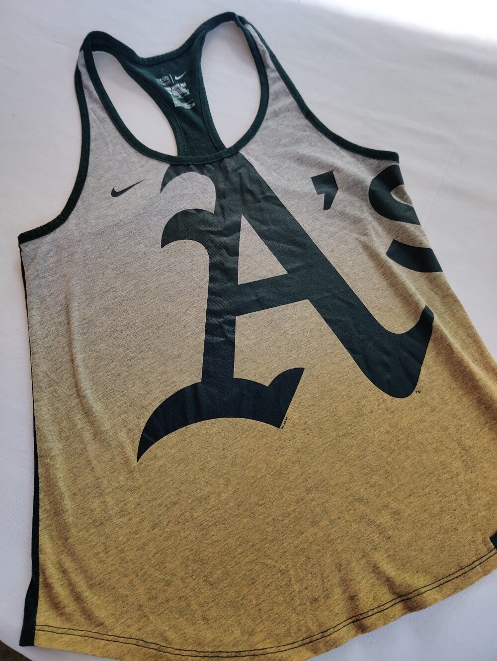 Nike Oakland athletics womenโs racer back tank top